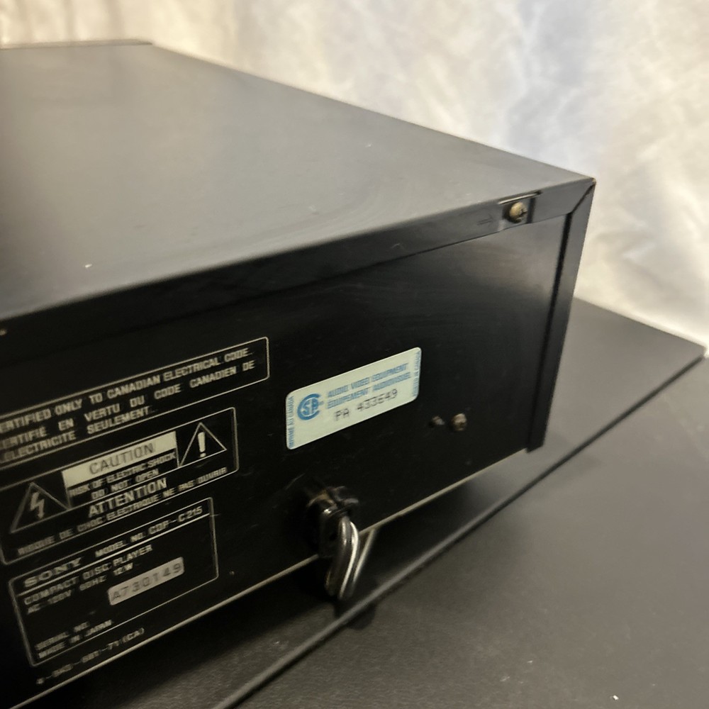 Vintage Sony Compact 5-Disc CD Player CDP-C215