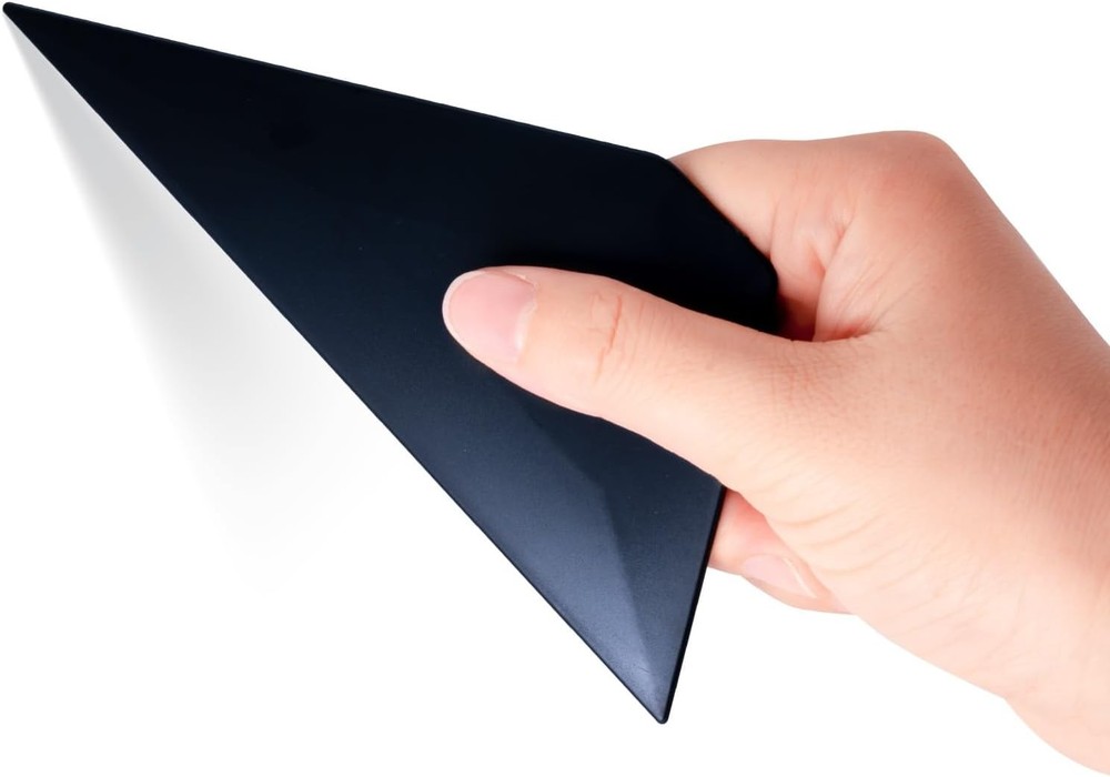 FOSHIO Small Squeegee Window Tinting Tools, Triangle Car Wrap Vinyl Black