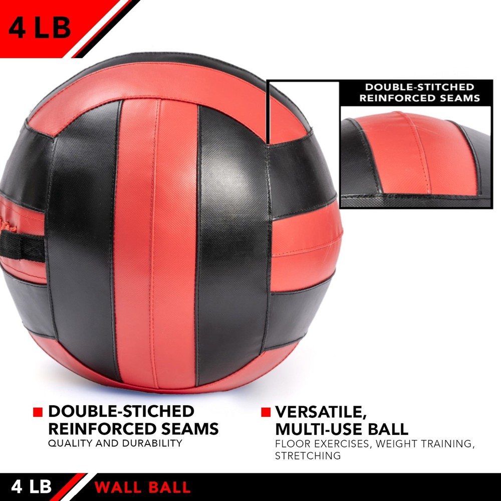 Wall , 4 LB, Red/Black