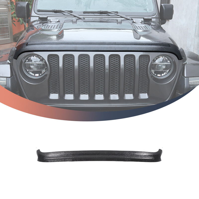 Hood Stone Guard Hood Air Deflector Bug Shield Fit For 2018-2022 Jeep Wrangler