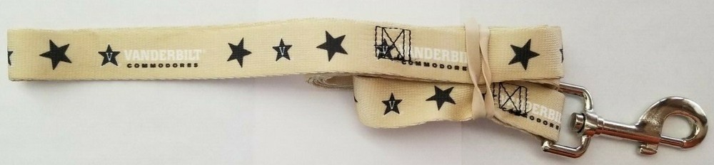 VANDERBILT COMMODORES DOG PET 6FT NYLON LEAD LEASH LARGE