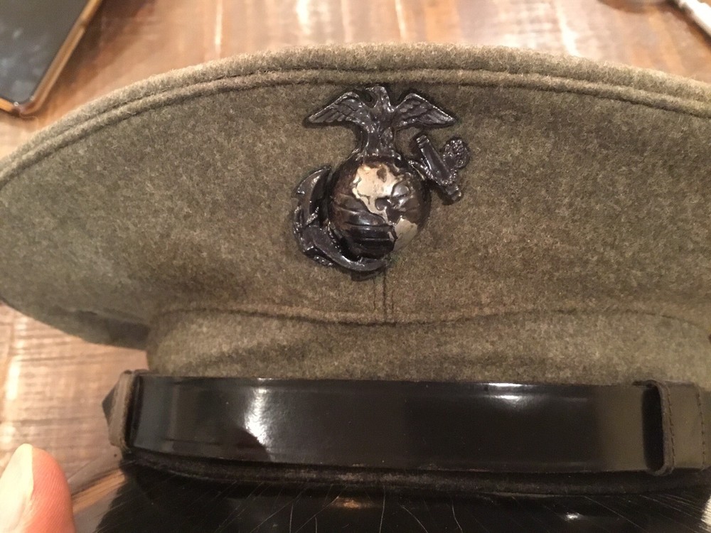 ORIGINAL WWII USMC ENLISTED VISOR CAP