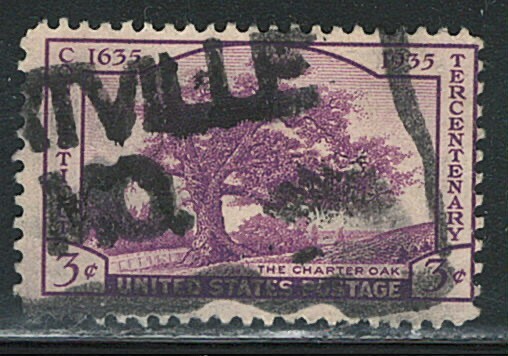 Nice US Single Unique Cancel stamp , (used)