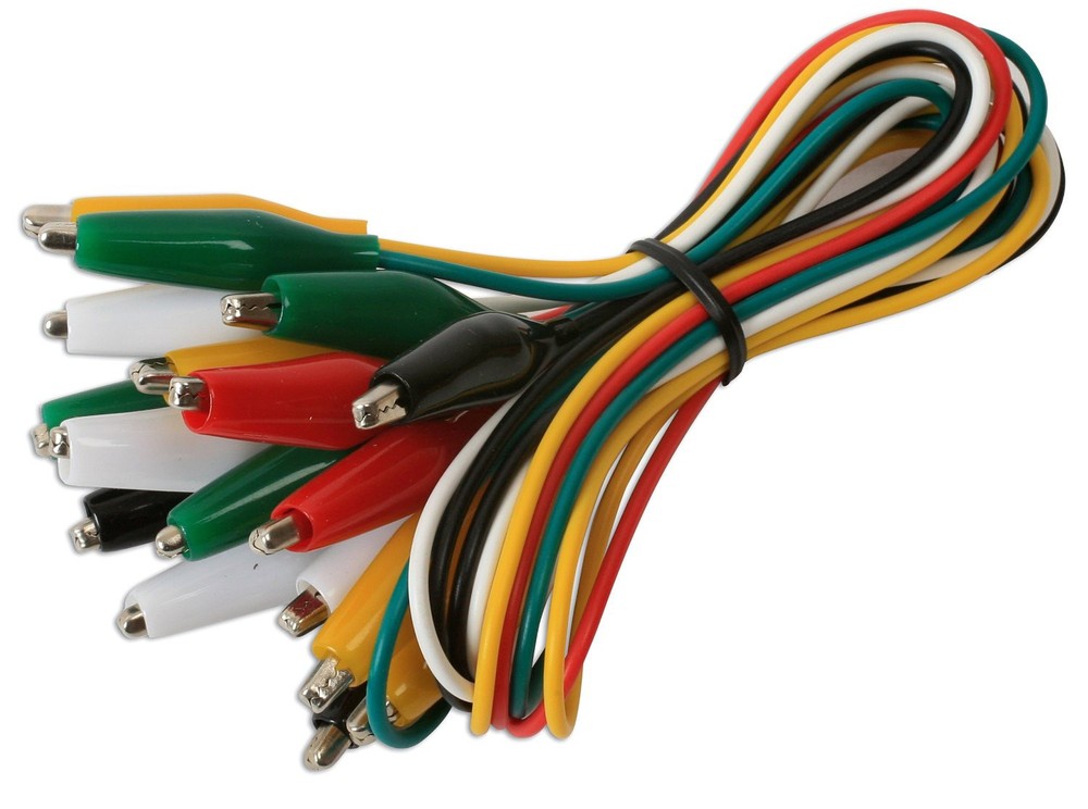 10-pc. Alligator Clip Test Leads Set