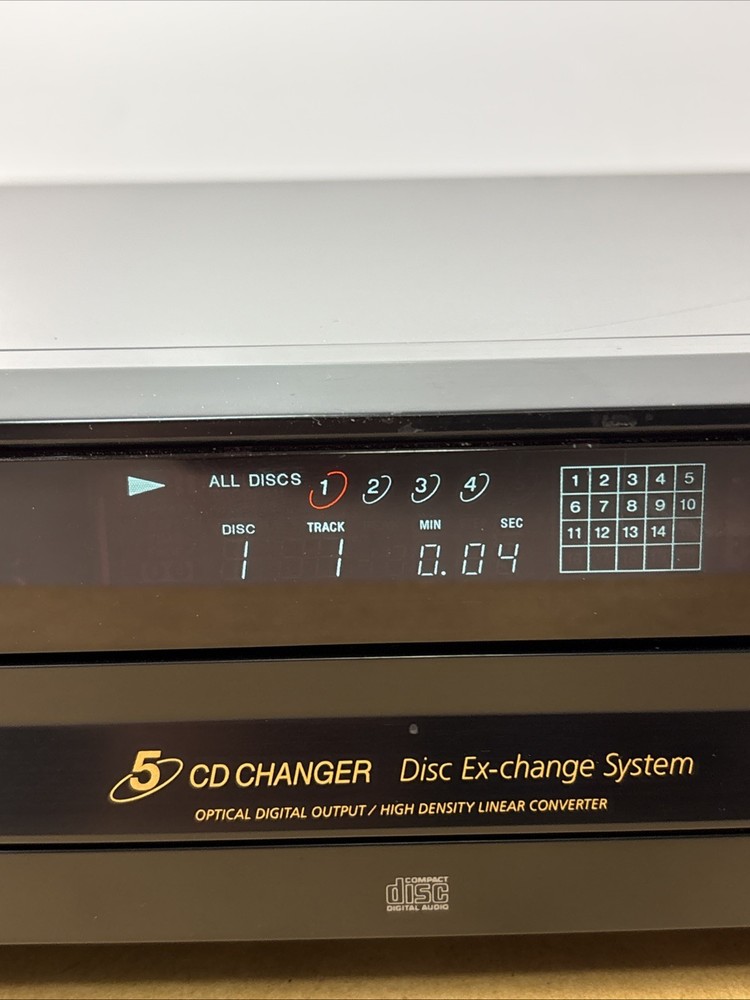 Sony CDP-CE375 Compact Disc 5 Disc CD Player Multi Changer Carousel No Remote