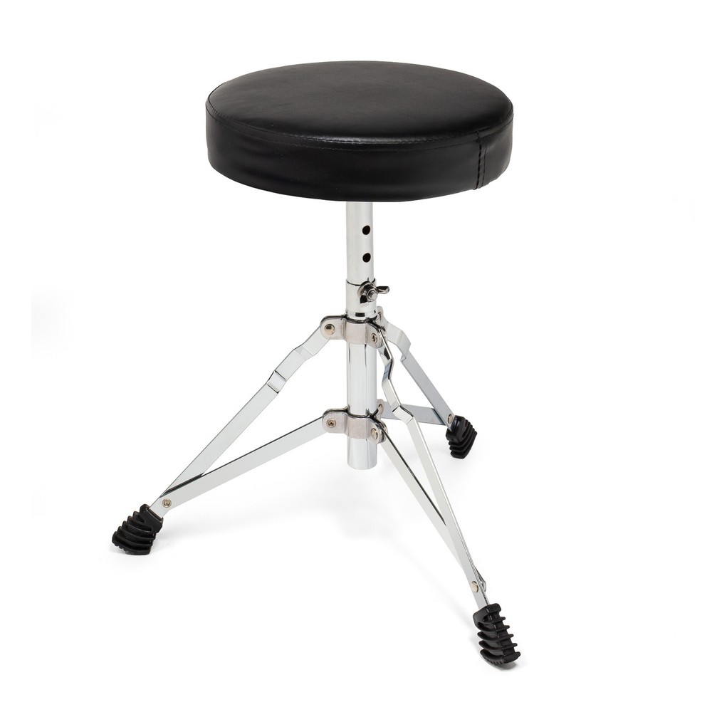 OPEN BOX - 5-Piece Junior Drum Set with Brass Cymbals - Starter Kit - Silver