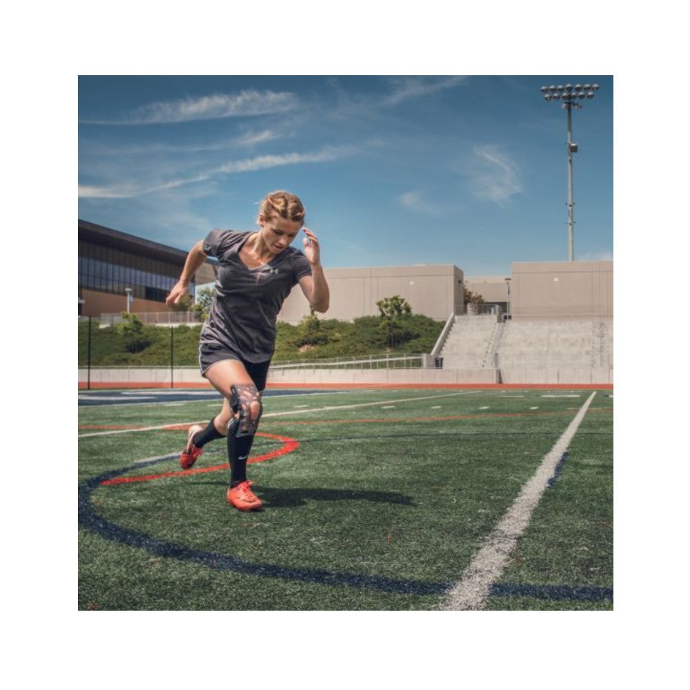 DonJoy Performance Webtech Knee Brace with Dual-Axis Hinges (Slime Green, Small)