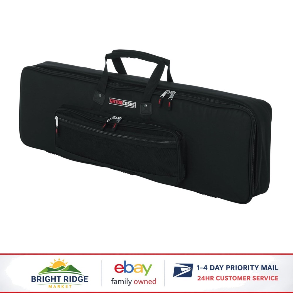 Lightweight Keyboard Gig Bag for 61-Note Keyboards, Durable Nylon Material