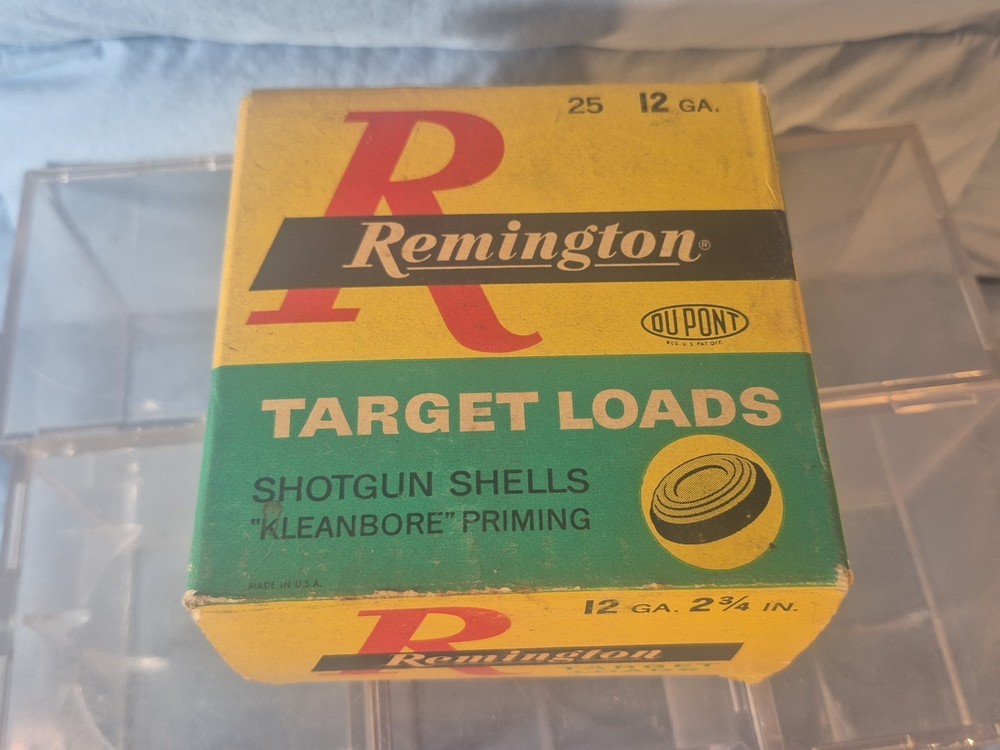 EMPTY Vtg REMINGTON TARGET LOADS Shotgun Shells 12 Ga EMPTY Ammo Box