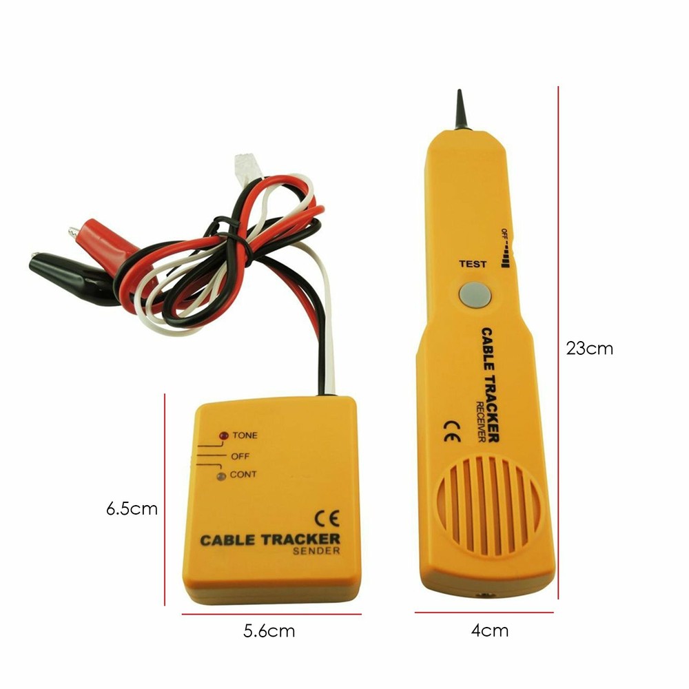 Portable Cable Wire Tracker Network Phone Line Tracer Tester Kit Tone Continuity