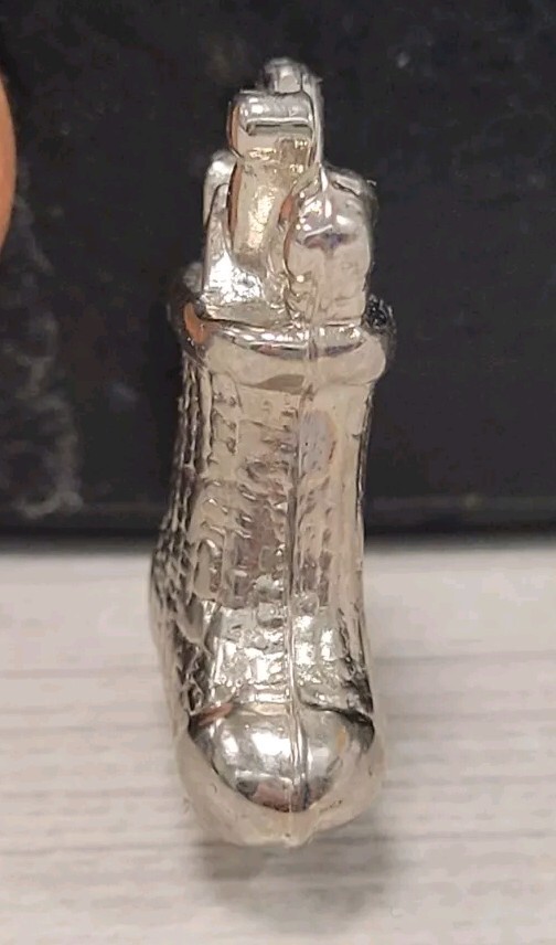 Vintage plastic Chrome CHRISTMAS STOCKING gumball charm prize jewelry