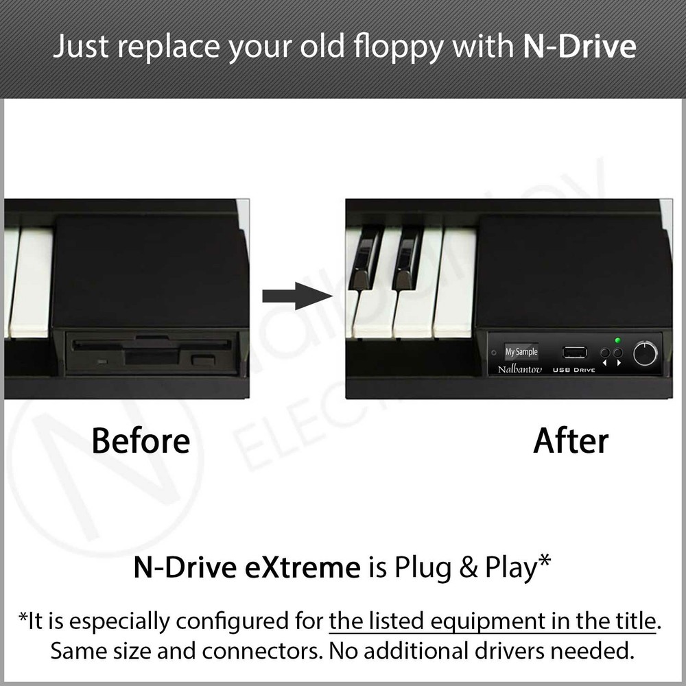 USB Floppy Disk Drive Emulator N-Drive eXtreme for Gem Genesys XP module