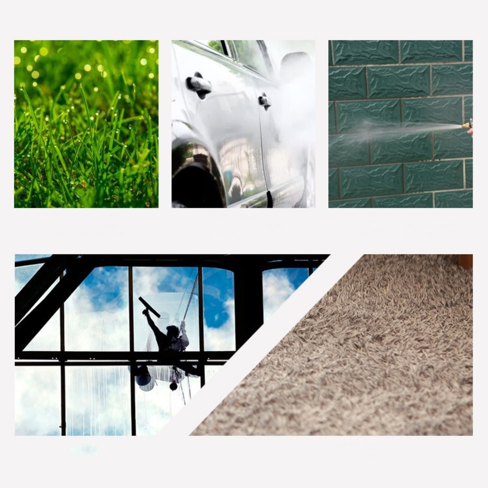 Garden Hose Nozzle Sprayer Heavy Duty Metal High Pressure Water Silver