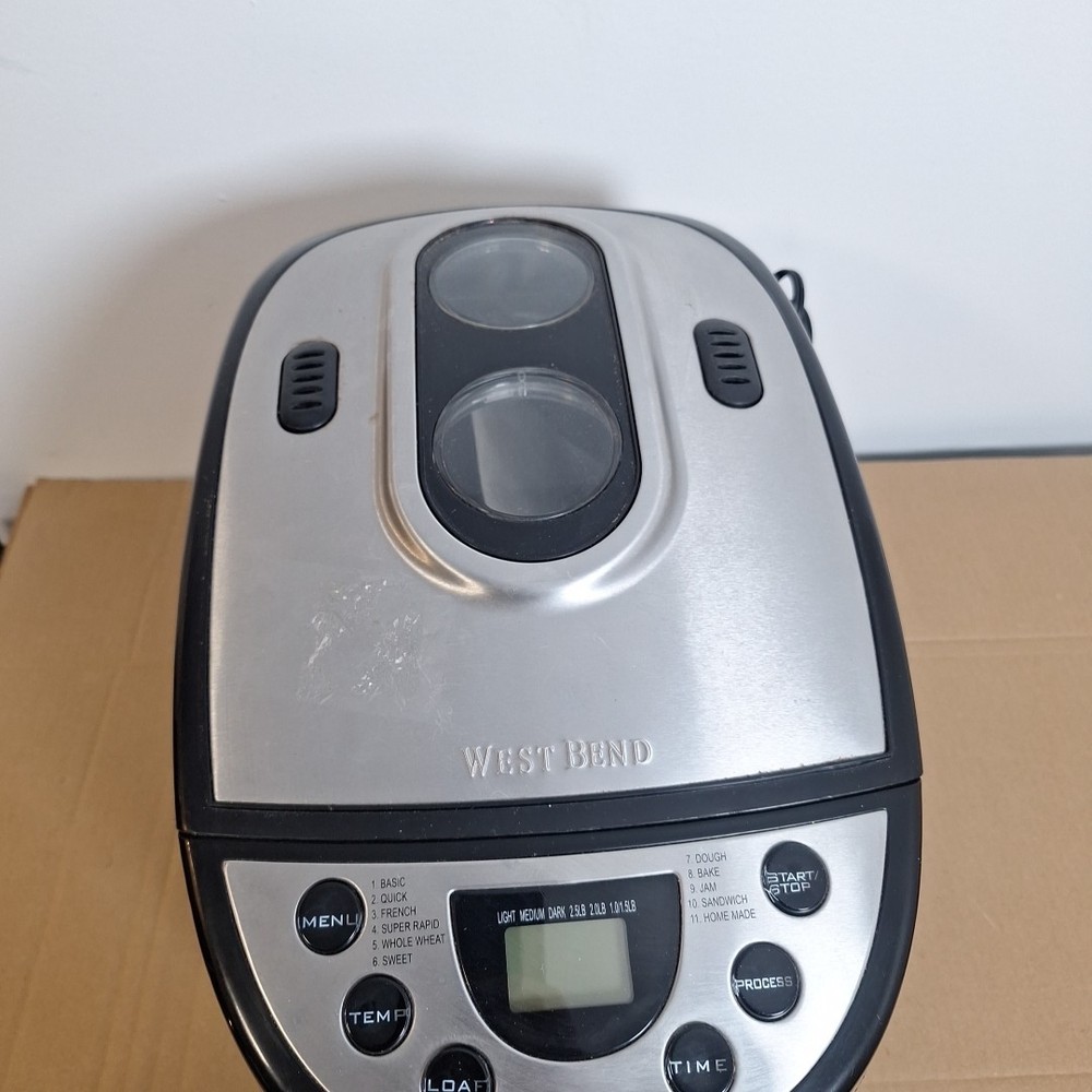 West Bend 41300 Dual Blade 2.5 lbs. Bread Maker & Dough Machine