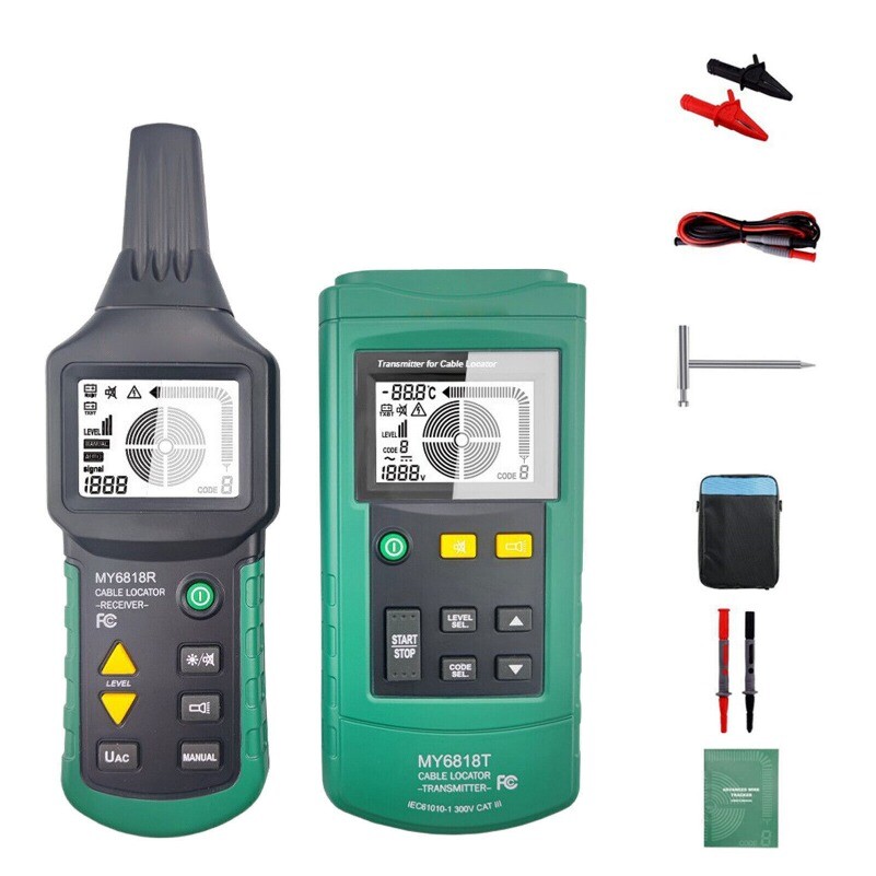 Underground Wire Locator Pro Cable Tester MY6818 Detector Pipelines Tracker--
