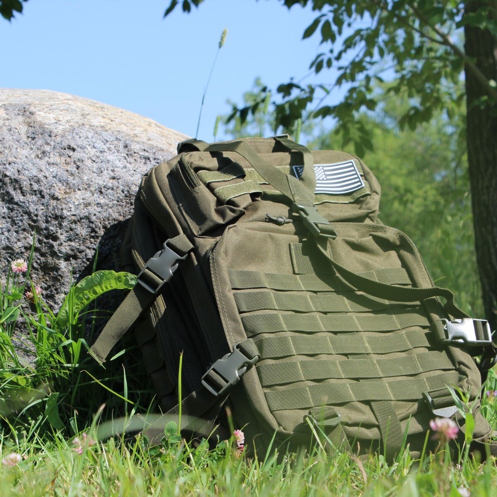 50L Expeditionary Tactical Backpack, Green Camo