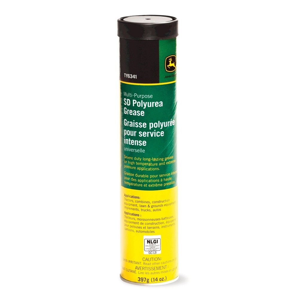 John Deere OEM 14oz Multi-Purpose Severe-Duty (SD) Polyurea Grease - TY6341