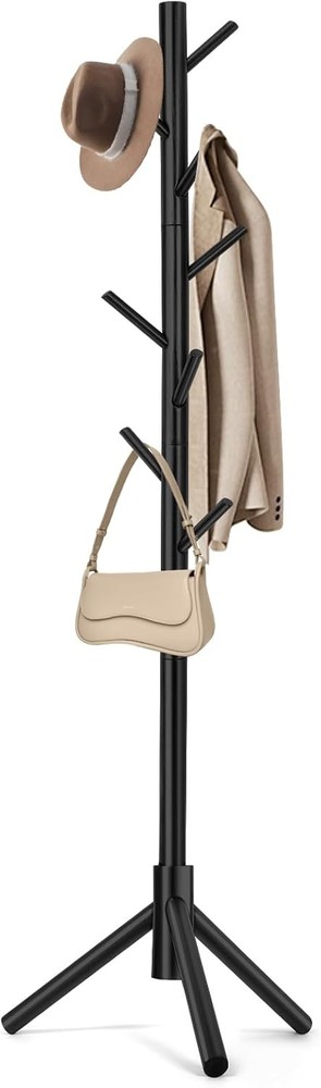 Coat Rack Freestanding Coat Rack 8 Hooks & 3 Adjustable Size Tree Coat Racks