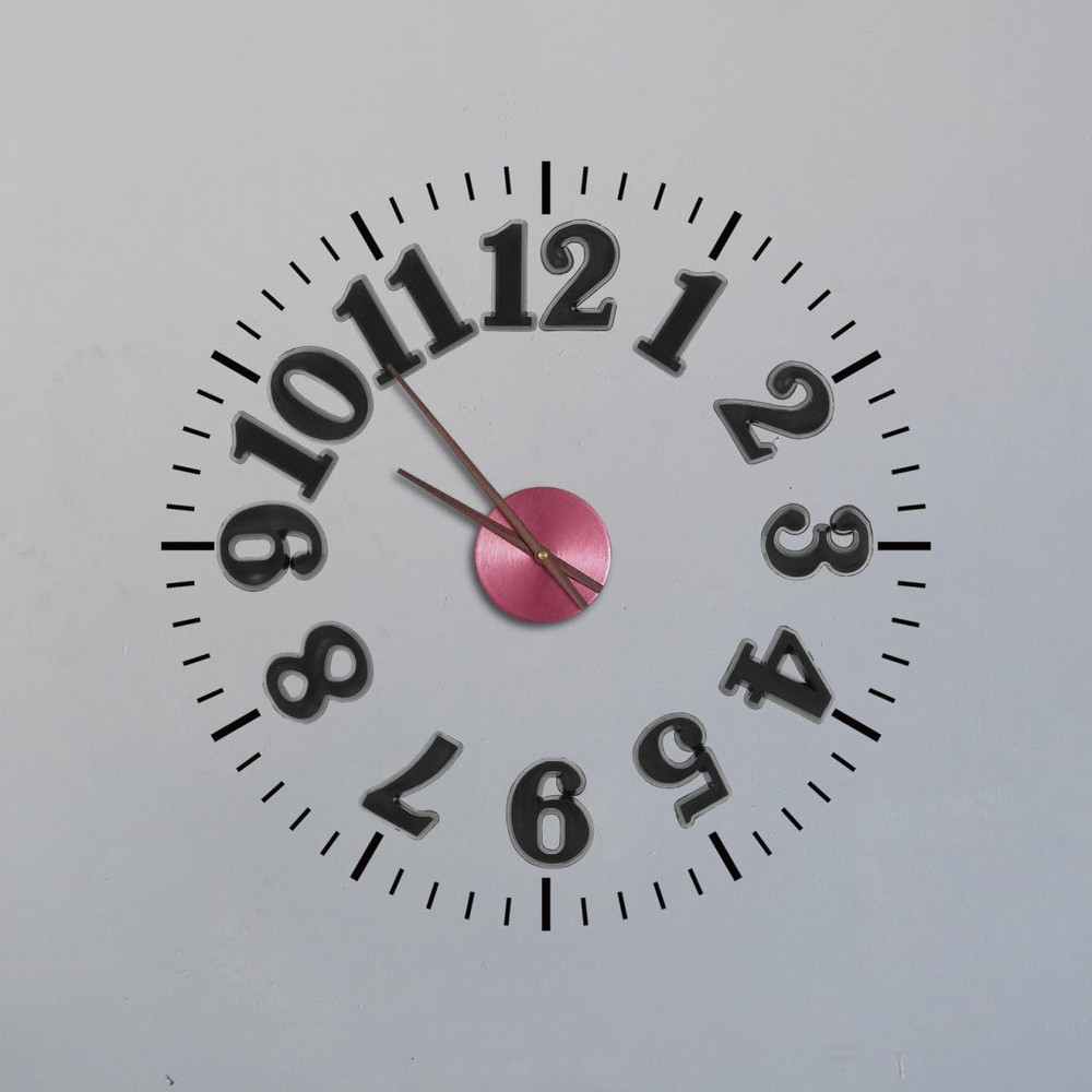 5 Sets Clock Numbers Self Adhesive Black Arabic Number DIY Digital Clock Accesso