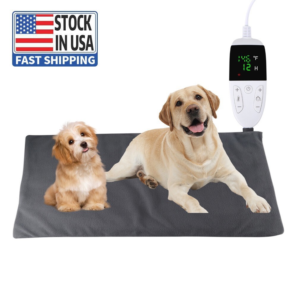 Large Pet Heating Pad Electric Blanket Waterproof Mat Warmer Washable Dog Cats