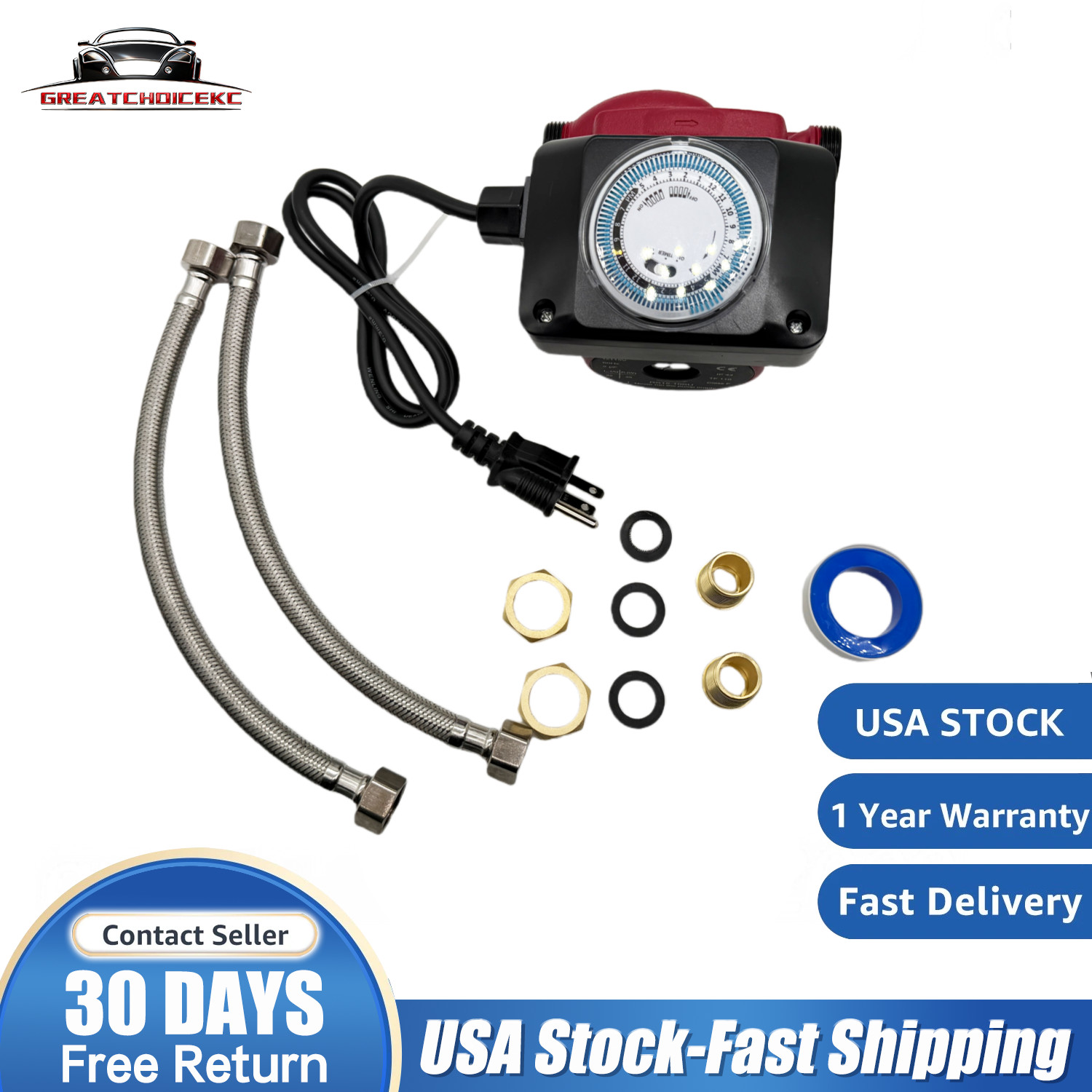 For Grundfos Hot Water Re-Circulating Pumps UP15-10SU7P TLC 595916  1/25 HP 115V