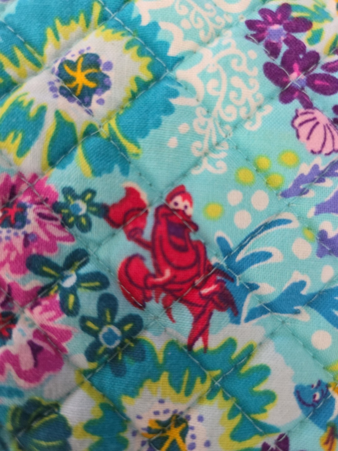 Vera Bradley Disney Bucket Bag-Little Mermaid lightweight quilted crossbody