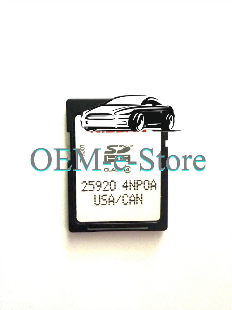 GPS Navigation DATA Memory SD Card U.S CAN Map # 4NP0A Fit Some 2016 Leaf EV