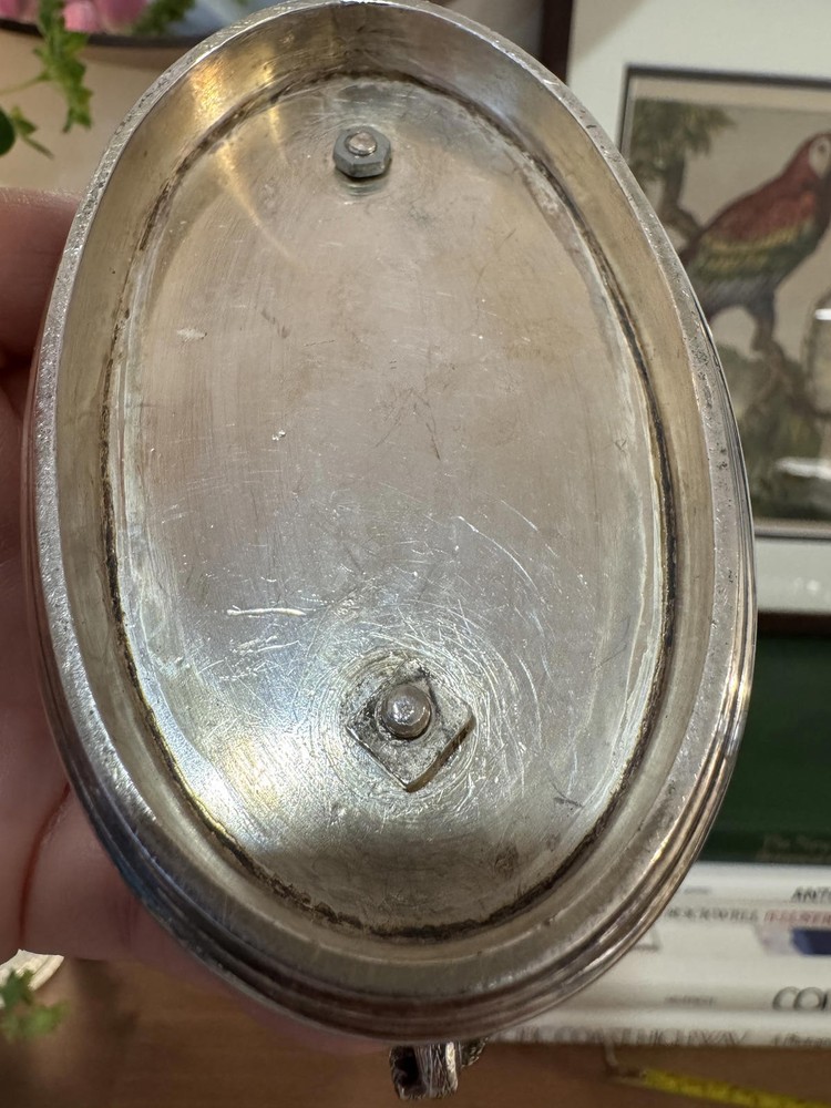 Pair of Vintage Silver Plate Lion Crest Knife Rests