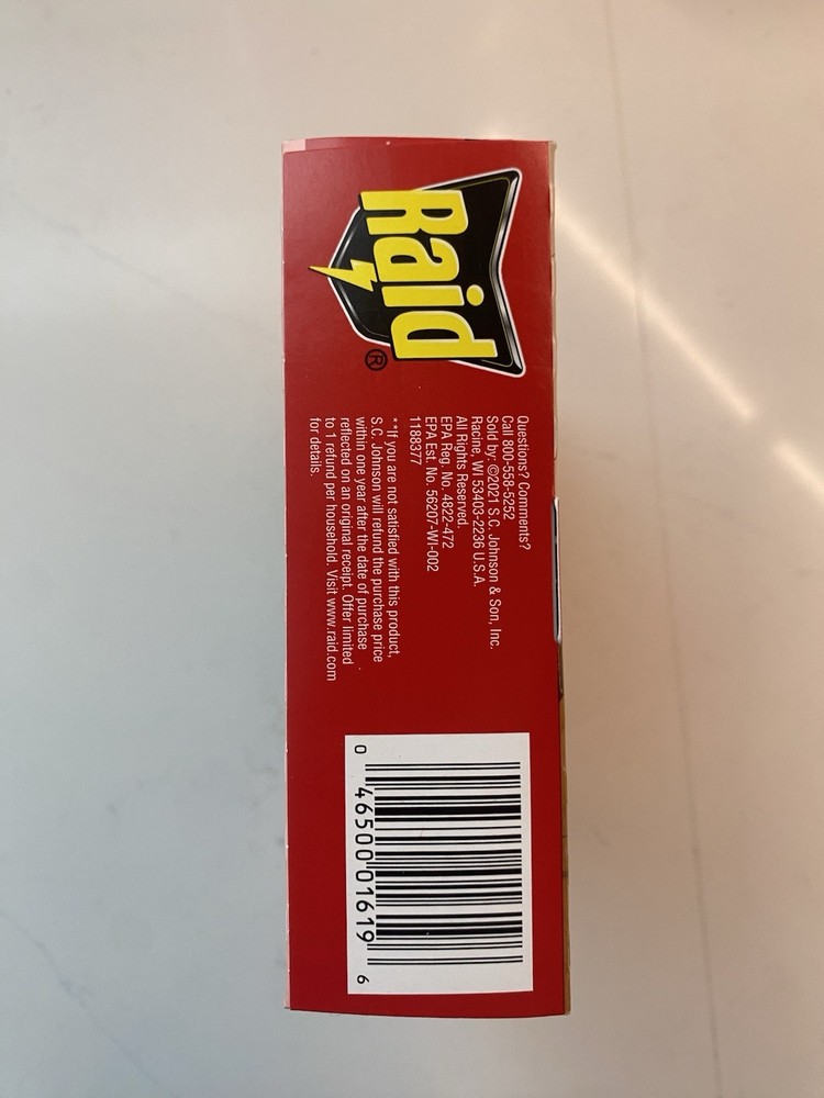 3 BOXES Raid 12 Dbl Control Small Roach Baits + 3 Egg Stoppers 3 Mo Protection