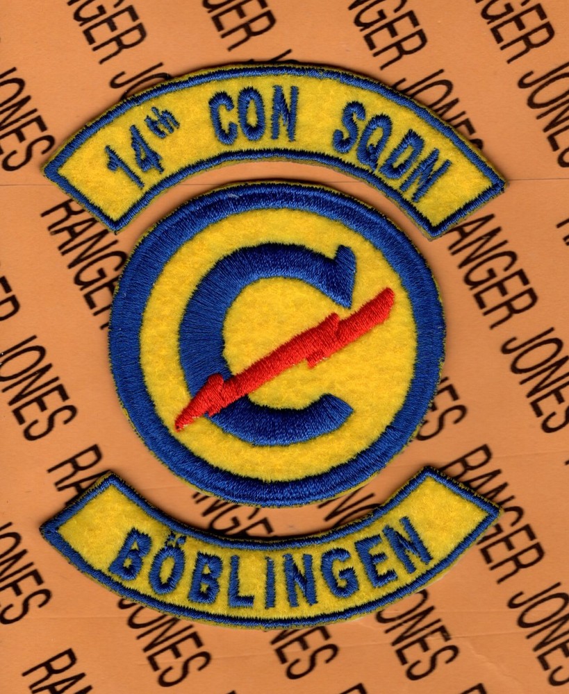 US Army 14th Constabulary Squadron BOBLINGEN Germany patch tab set