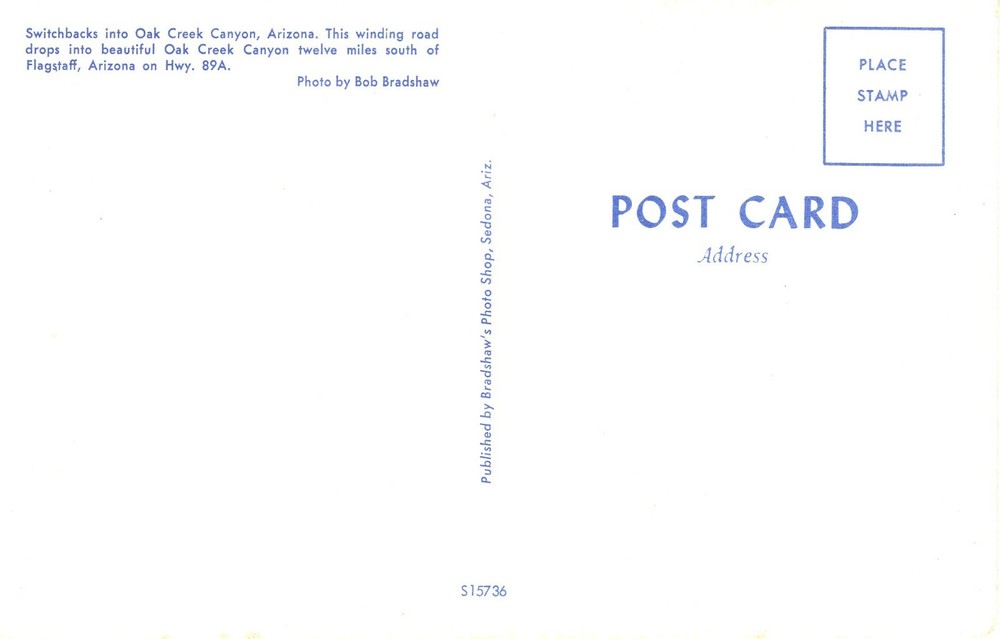 SWITCHBACKS INTO OAK CREEK CANYON, AZ - PC4477