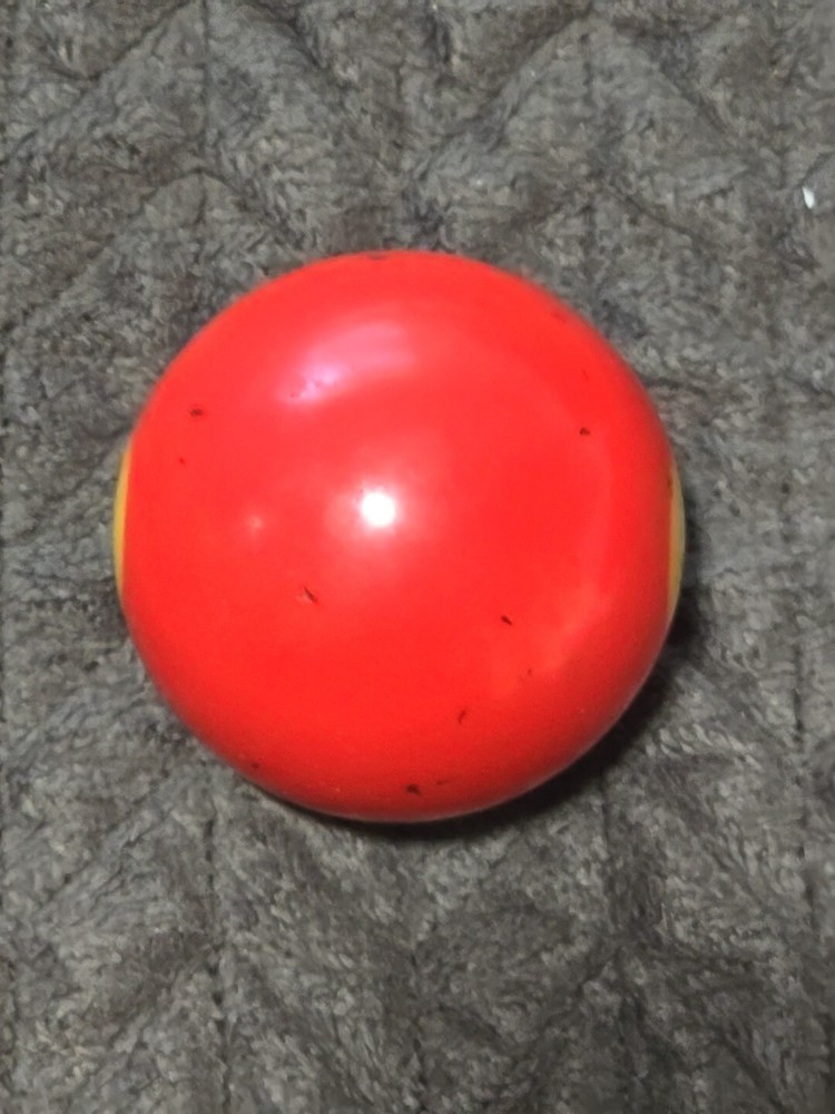 🎱Vintage Replacement Belgian(#3) Pool Ball~Billiards Solid Red Ball 2"