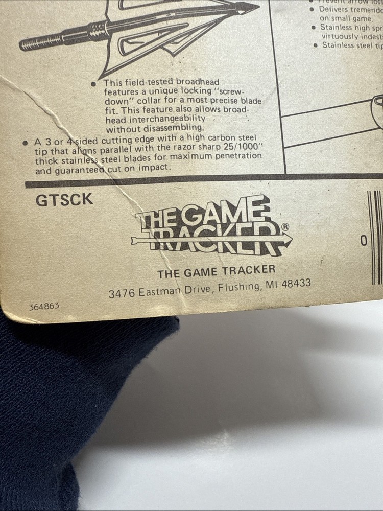 The Game Tracker String Korker Prevents Tracker Line From Being Pulled Out RARE