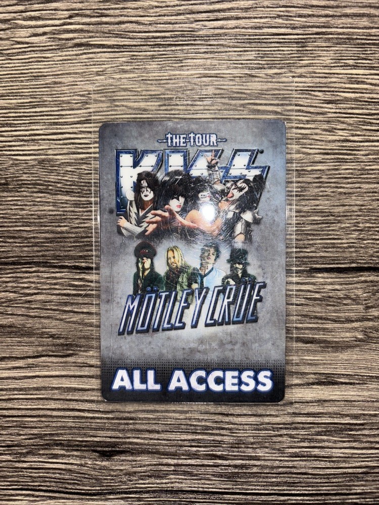 KISS-MOTEY CRUE ALL ACCESS TOUR LAMINATE