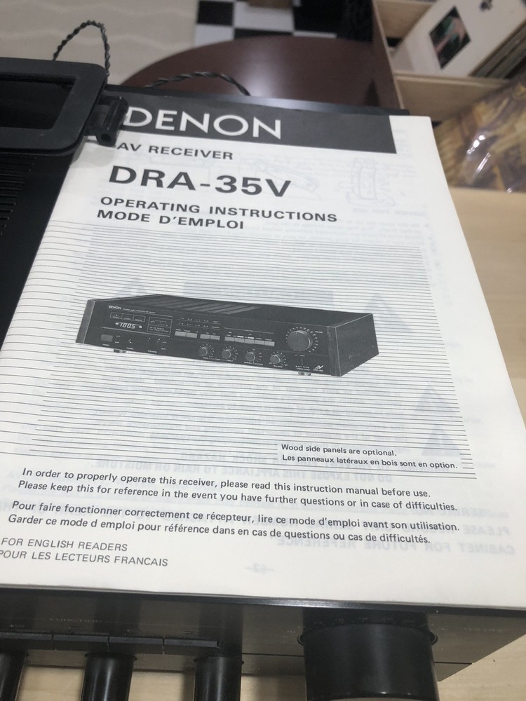 Denon Precision Audio Component / AV Receiver DRA-35V TESTED Fully Operational