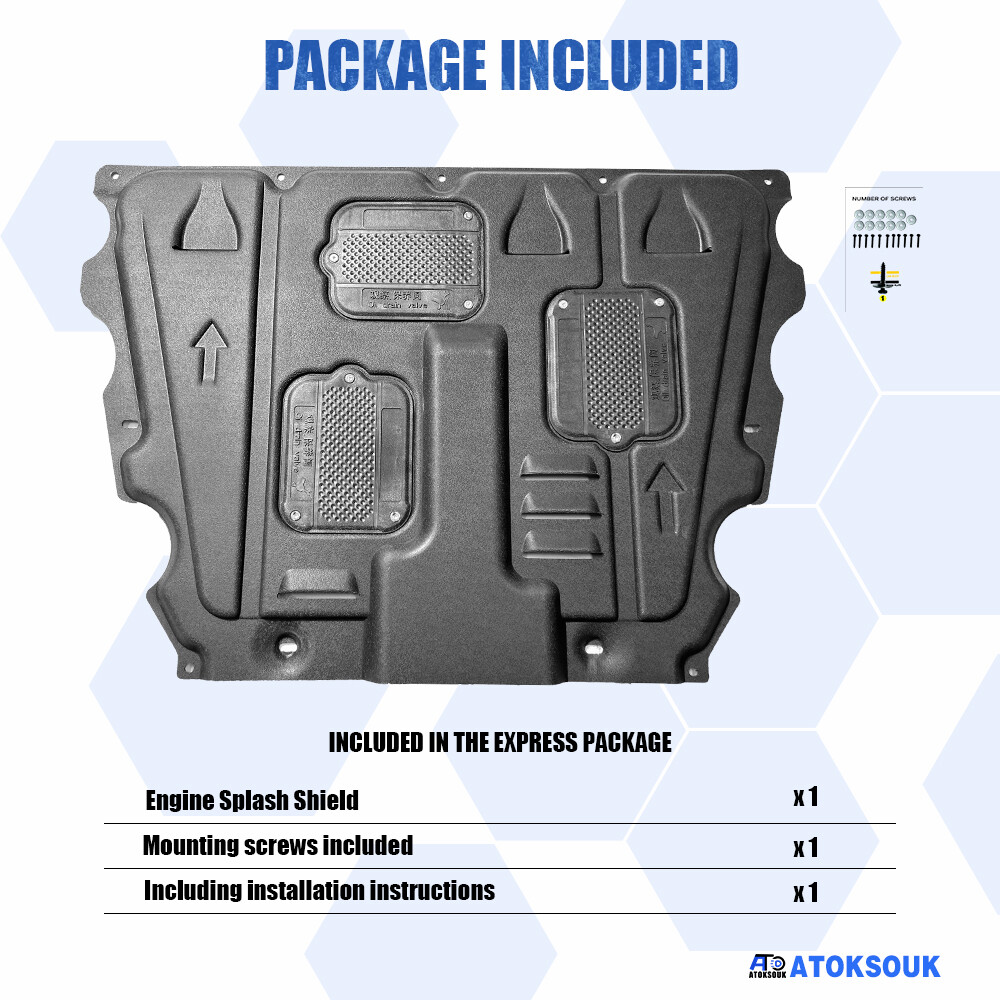 Thick Engine Splash Shield For Ford Edge 2015-2019 Front Engine Guard Hard