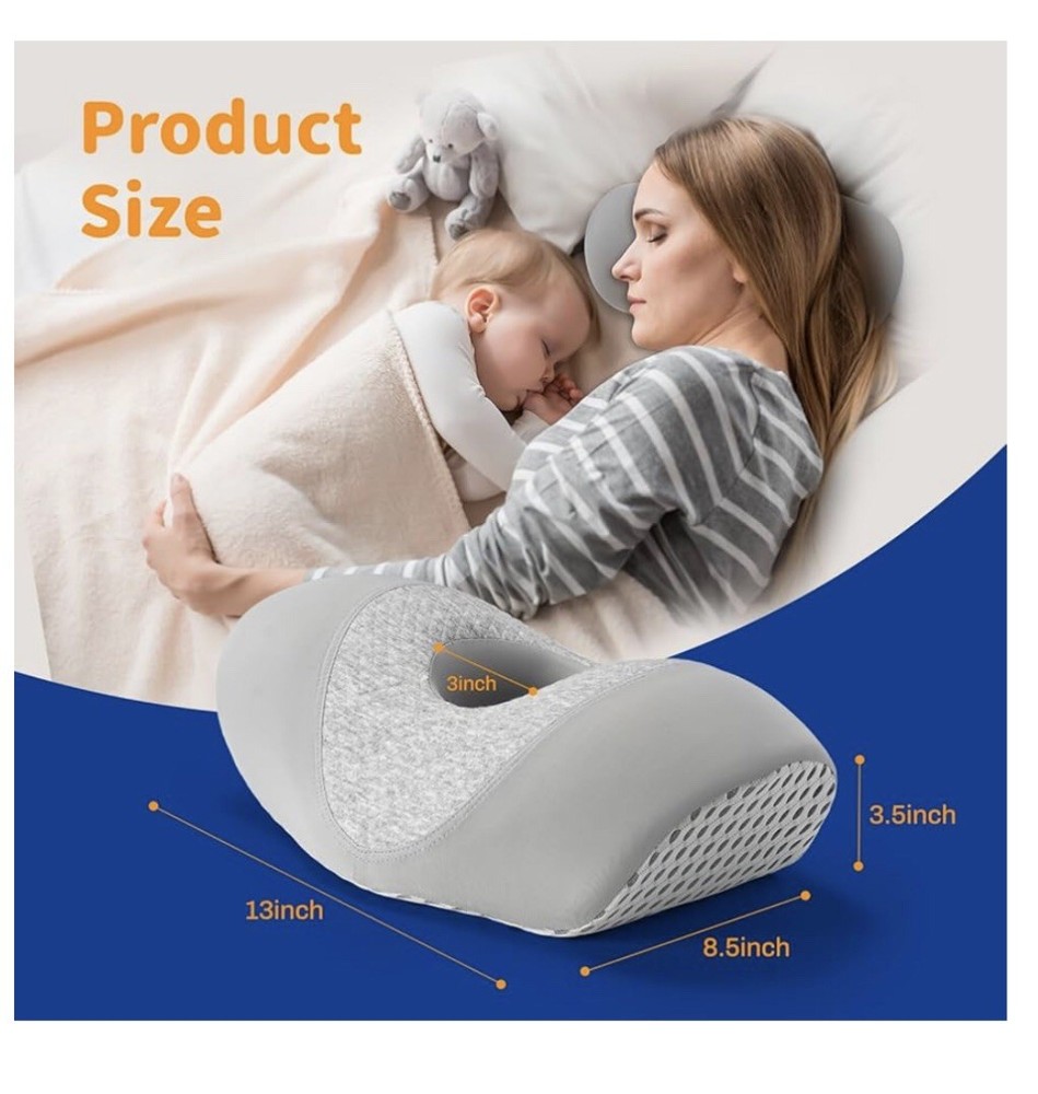 Ear Piercing Pillow (Gray)