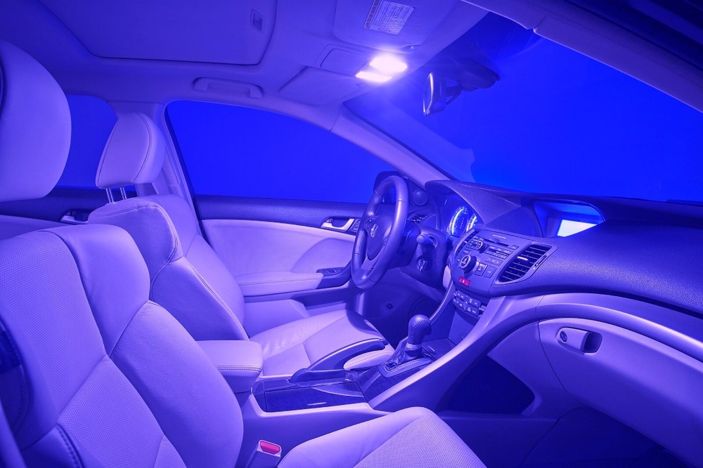 LED Light Canbus Error Free DE3021 5W Purple Two Bulb Interior Dome Replace Lamp