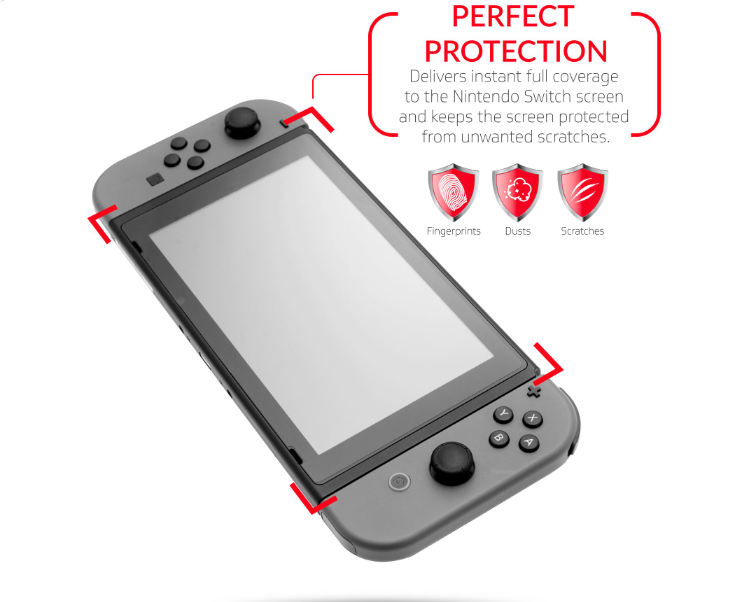 For Nintendo Switch Console HD Clear Premium Tempered Glass Screen Protector