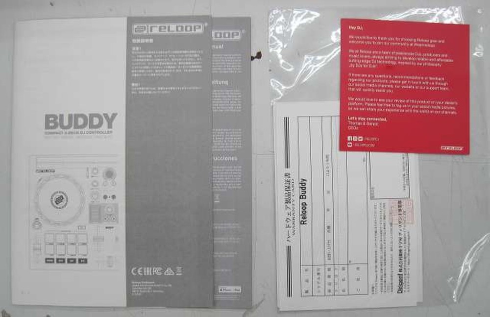 Reloop Buddy DJ Controller Compact 2-Deck DJAY Controller w/ Box Cable Used