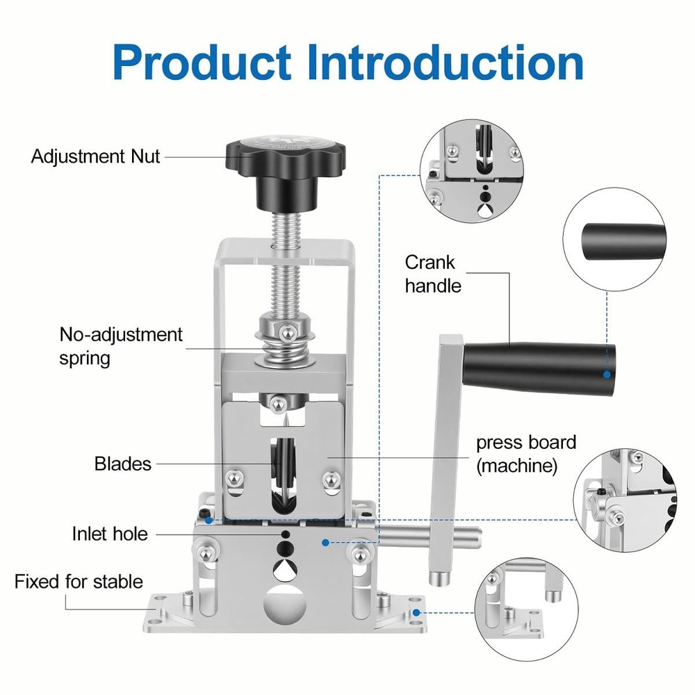 Wire Stripper Machine Manual, Scrapping Copper Cable Stripping Machine, Grey