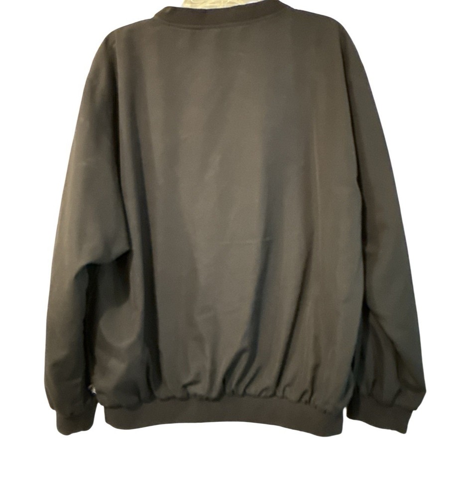 Wedge Windbreaker Black Golf Pullover Size Medium Lightweight Crew Neck