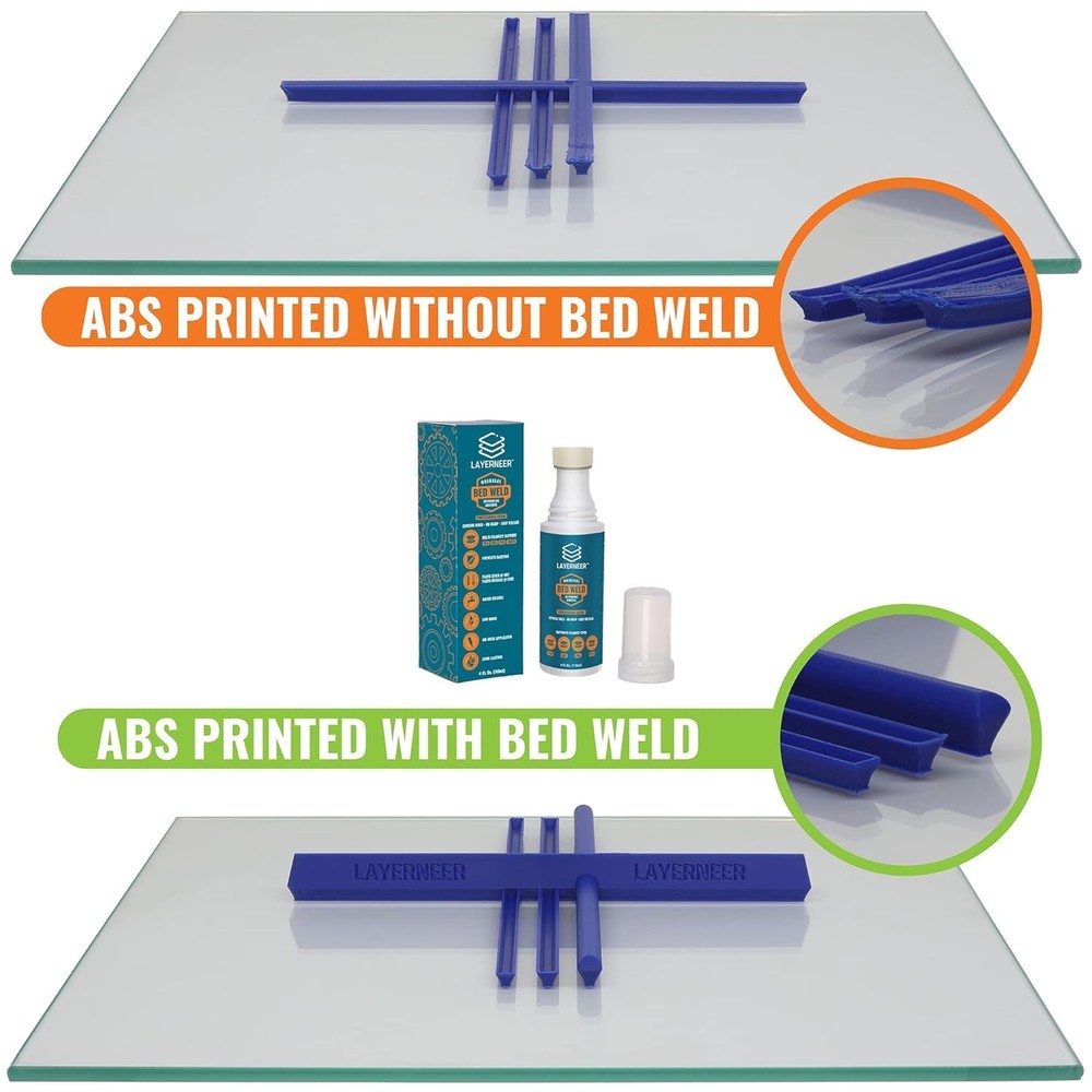 3D Printer Bed Weld Adhesive - Reduces Warping
