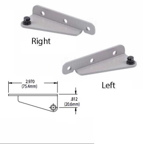 Truth 12785 Casement Sash Bracket Stud Post with Snap Ring