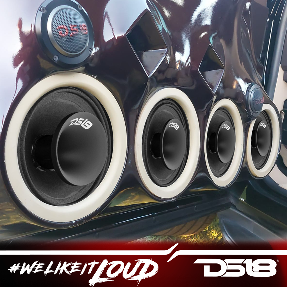 DS18 PRO-HY6MSL 6.5" Mid-Range Shadow Slim Loudspeaker 300 Watts 8-Ohms