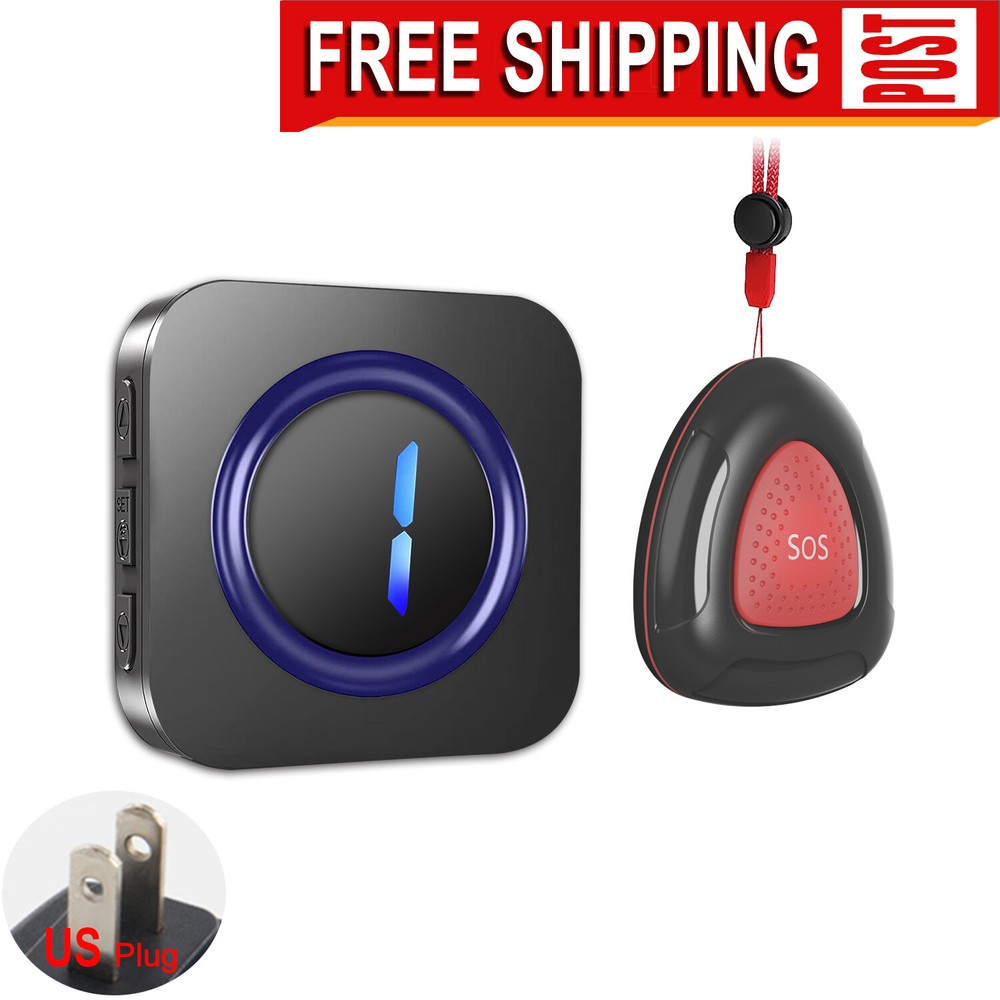 Caregiver Pager Wireless Call Button for Elderly,Emergency SOS call bells elder
