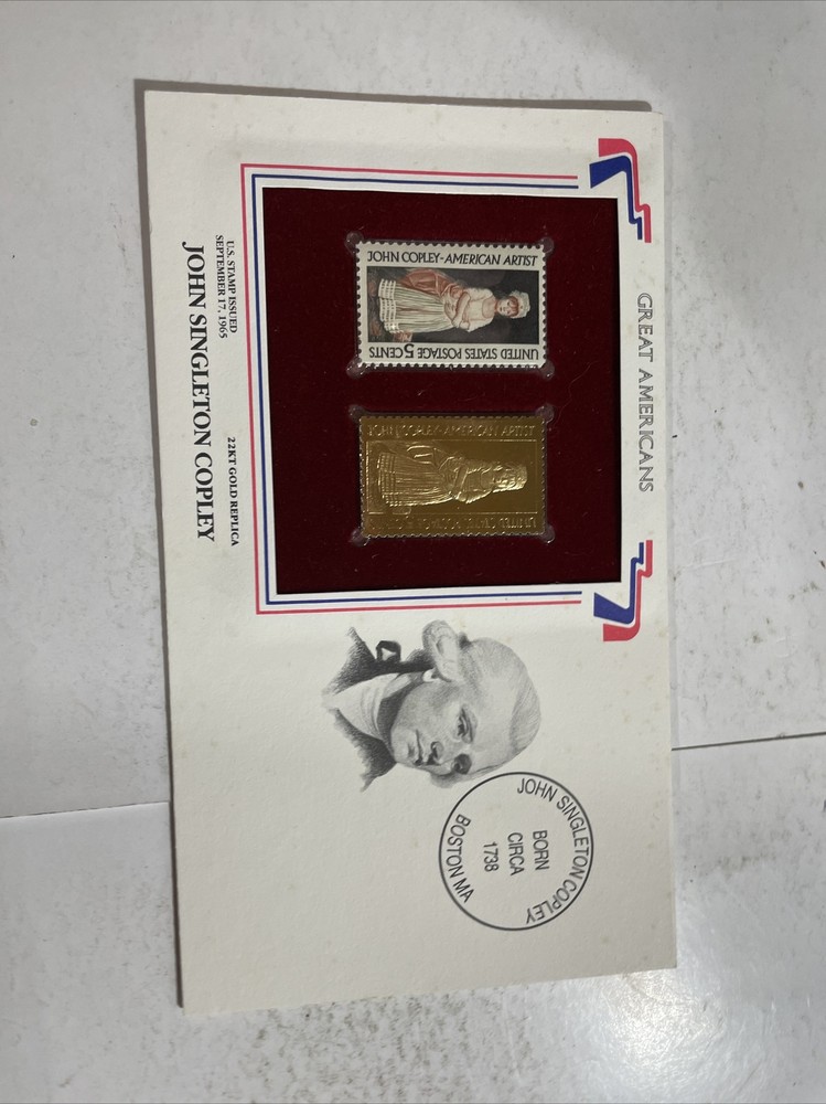 John Singleton Copley 22KT Great Americans Stamp