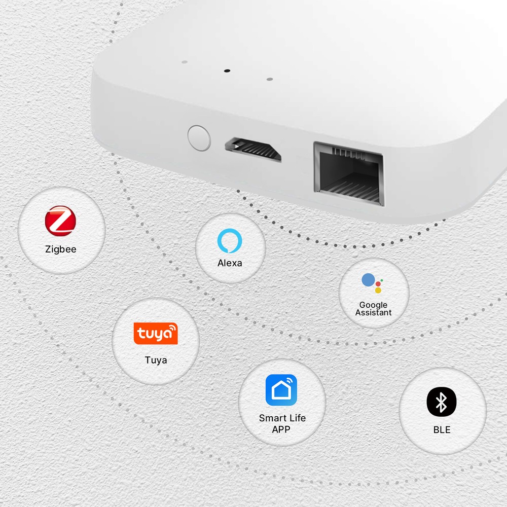MOES Tuya Smart Wired Hub ZigBee Bluetooth Mesh Gateway App Control