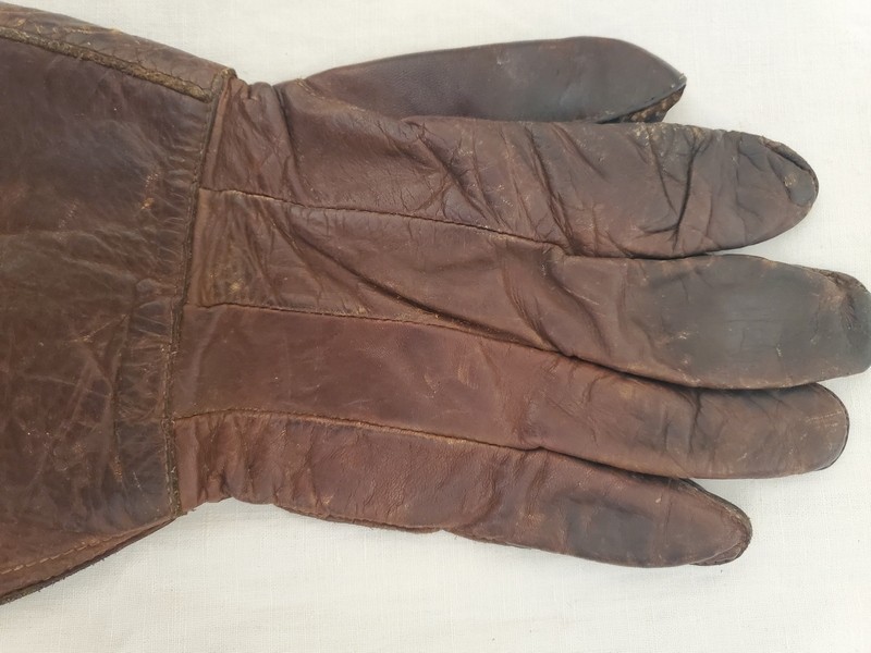 German flight pilot gloves mitten WWII Russian
