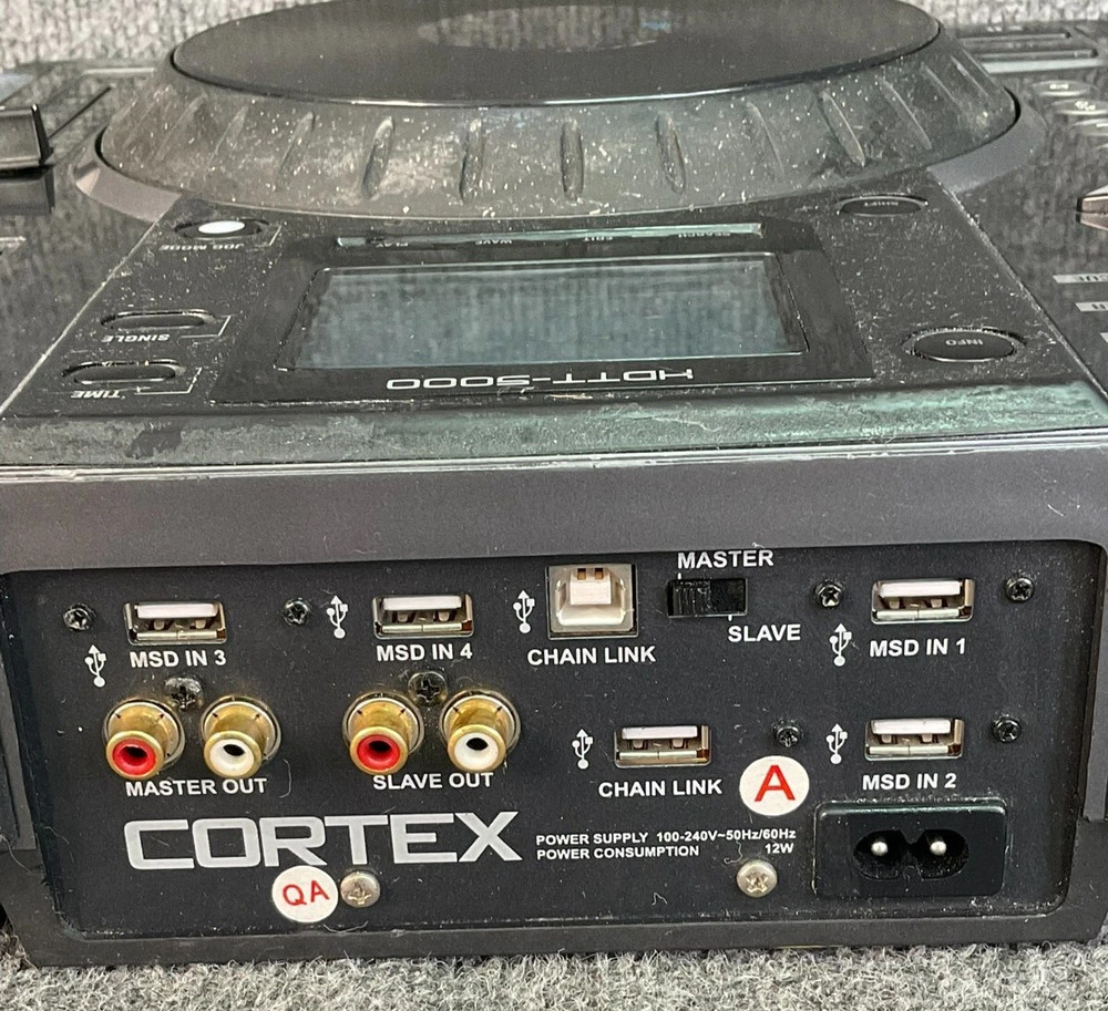Vintage Cortex HDTT-5000 DJ Turntable DSP Effects Streaming Controller -Black